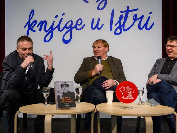 Novosti - Kakve veze imaju vinska kultura - Braco Dimitrijević Autobiografija (Fraktura), Imamović, Dimitrijević, Serdarević ©Šćulac