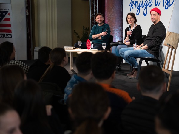 29. Sa(n)jam - 5. dan - Hop lektira: Irena Jukić Pranjić, Vjeran Juhas, Irena Jukić Pranjić, Vibor Juhas © Tanja Draškić Savić