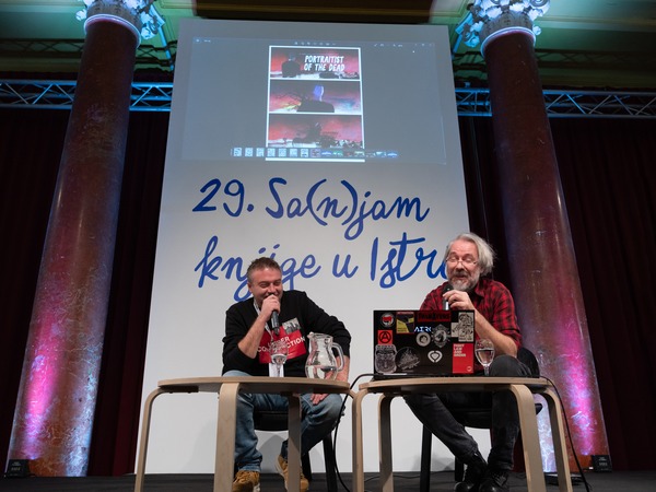 29. Sa(n)jam - 8. dan - Pop lektira: Matija Pisačić, Emir Imamović, Matija Pisačić © Tanja Draškić Savić
