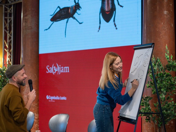 30. Sa(n)jam - Hop lektira: Franka Tretinjak; Vjeran Juhas i Franka Tretinjak ©Manuel Angelini
