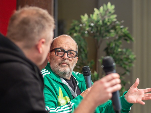 30. Sa(n)jam - Boris Miljković: Kako se priča slikama; Emir Imamović Pirke i Boris Miljković ©Manuel Angelini