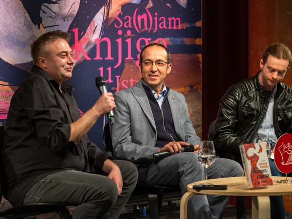 31. Sa(n)jam - Burhan Sönmez: Kamen i sjena; Emir Imamović, Burhan Sönmez, Alen Matković ©Petra Tadić