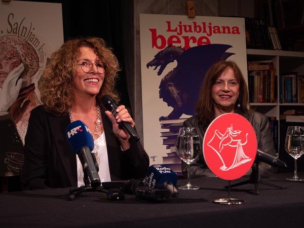 Konferencija za novinare - direktorica Sajma Magdalena Vodopija i glavna producentica Slavica Ćurković ©Sa(n)jam knjige u Istri, snimila Renata Boljun